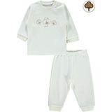 Civil Baby Bebek Organik Pijama Takımı 1-9 Ay Ekru-9-12 Ay
