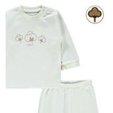 Civil Baby Bebek Organik Pijama Takımı 1-9 Ay Ekru
