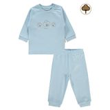 Civil Baby Bebek Organik Pijama Takımı 1-9 Ay Mavi