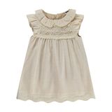 Civil Baby Bebek Yaka Dantelli 6-18 Ay Bej Elbise