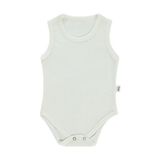 Civil Baby Beyaz Bebek Çıtçıtlı Badi 1-3 Yaş Kolsuz Pamuklu Konforlu Tasarım - 2 - 3 Yaş