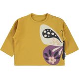 Civil Baby Büyük Kelebek Baskılı 6-18 Ay Açık Hardal Sweatshirt