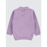 Civil Baby C Nakışlı Düz 6-18 Ay Lila Kazak