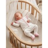 Civil Baby Çiçek Empirme Fırfırlı 1-9 Ay Pijama Takımı - Ekru - 3 - 6 Ay