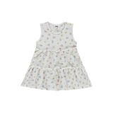 Civil Baby Çiçek Empirme Kız Bebek Elbisesi, 9-12 Ay, Ekru