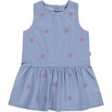 Civil Baby Çiçek Nakışlı 6-18 Ay Mavi Elbise