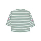Civil Baby Çizgi Emp. Çiçek Nakışlı 6-18 Ay Yeşil Sweatshirt