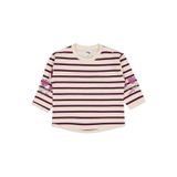 Civil Baby Çizgi Emp. Çiçek Nakışlı Sweatshirt, 6-9, 19330J14025W1-68, Bej, kız-bebek