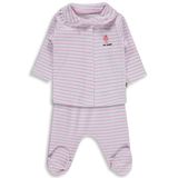 Civil Baby Çizgi Empirme 1-9 Ay Pijama Takımı - Beyaz