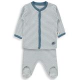 Civil Baby Çizgili 1-9 Ay Pijama Takımı - Ekru
