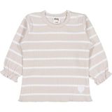 Civil Baby Çizgili 6-18 Ay Sweatshirt - Açık Taş - 9 - 12 Ay