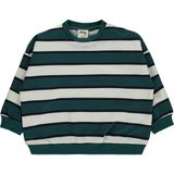 Civil Baby Çizgili 6-18 Ay Sweatshirt - Yeşil - Bej - Zümrüt Yeşili - 6 - 9 Ay