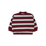 Civil Baby Çizgili Erkek Bebek Sweatshirt, Koyu Bordo, 6-9 Ay