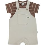 Civil Baby Çizgili Tişört 2'li Set 6-18 Ay Slopet - Bej - Taş Rengi - 12 - 18 Ay