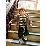 Civil Baby Çoban Düğme 6-18 Ay Kahverengi Mont