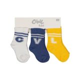 Civil Baby CVL 3'lü 6- Bebek Erkek Çorap Set - Standart18 Ay