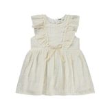 Civil Baby Dantel Bel Fiyonklu 6-18 Ay Ekru Elbise