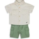 Civil Baby Dinozor Nakışlı 6-18 Ay Bej Takım