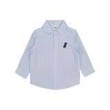 Civil Baby Dinozor Nakışlı Çizgili 6-18 Ay Mavi Gömlek