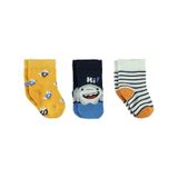 Civil Baby Erkek Bebek 3'lü Çorap Set 6-18 Ay Beyaz