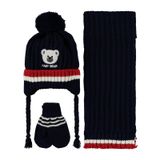 Civil Baby Erkek Bebek Atkı Bere Eldiven Set 0-24 Ay Lacivert
