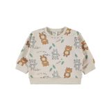 Civil Baby Erkek Bebek Ayıcık Desenli Sweatshirt 6-18 Ay Fil Dişi