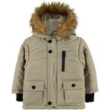 Civil Baby Erkek Bebek Kapüşonlu Bej Şişme Mont Uzun Kol Özellikli 6-18 Ay - 6 - 9 Ay