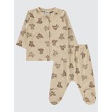 Civil Baby Erkek Bebek Pijama Takımı 1-6 Ay Bej - 6 - 9 Ay