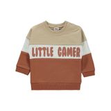 Civil Baby Erkek Bebek Sweatshirt 6-18 Ay Sütlü Kahve-9-12 Ay