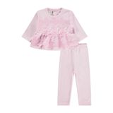 Civil Baby Fırfır Tüllü 3-12 Ay Pembe Takım