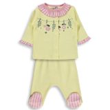 Civil Baby Fırfırlı Patikli 1-9 Ay Pijama Takımı - Sarı