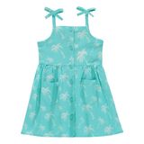 Civil Baby Fiyonk Askılı Flamlı 6-18 Ay Yeşil Elbise