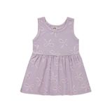 Civil Baby Fiyonk Empirme Kız Bebek Elbisesi, 6-18 Ay, Lila