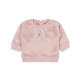 Civil Baby Fiyonk Meow Nakışlı 6-18 Ay Sweatshirt - Lila