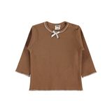 Civil Baby Fiyonklu Düz 6-18 Ay Kahve Sweatshirt