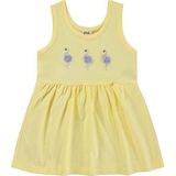 Civil Baby Flamingo Nakış 6-18 Ay Sarı Elbise