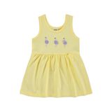 Civil Baby Flamingo Nakış Kız Bebek Elbisesi, 6-9 Ay, Soft Sarı
