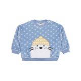 Civil Baby Fok Balığı Nakışlı 6-18 Ay Mavi Sweatshirt