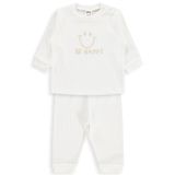Civil Baby Gülen Yüz Baskılı 6-18 Ay Pijama Takımı - Ekru