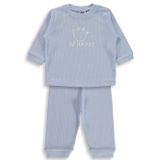 Civil Baby Gülen Yüz Baskılı 6-18 Ay Pijama Takımı - Mavi