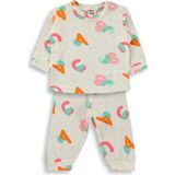Civil Baby Harf Kedi Empirme 6-18 Ay Pijama Takımı - Ekru - 18 - 24 Ay
