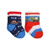 Civil Baby İş Makinesi Havlu 6- 2'li Bebek Erkek Çorap Set - Standart