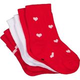 Civil Baby Kalp 3'lü 6- Bebek Kız Çorap Set - Standart 18 Ay
