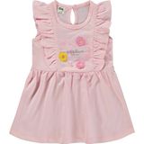 Civil Baby Kalp Baskı Çiçek 6-18 Ay Elbise - Pembe - Şeker Pembesi - 9 - 12 Ay