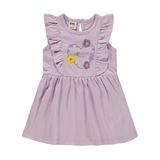 Civil Baby Kalp Baskı Çiçek 6-18 Ay Lila Elbise