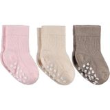 Civil Baby Kaydırmaz Kalp Baskı 3'lü 6-18 Ay Bebek Kız Çorap Set - Standart - 12 Ay