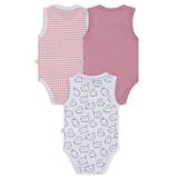 Civil Baby Kedi Empirmeli 3 Lü 0-36 Ay Çıtçıtlı Badi - Beyaz 6-9 Ay