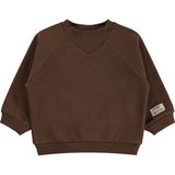 Civil Baby Keep Smiling Etiketli Basic 6-18 Ay Kahverengi - Koyu Kahve Sweatshirt