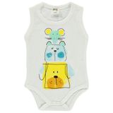Civil Baby Kız Bebek Çıtçıtlı Badi 1-18 Ay Ekru