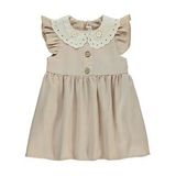 Civil Baby Kız Bebek Elbise 6-18 Ay Sütlü Kahve